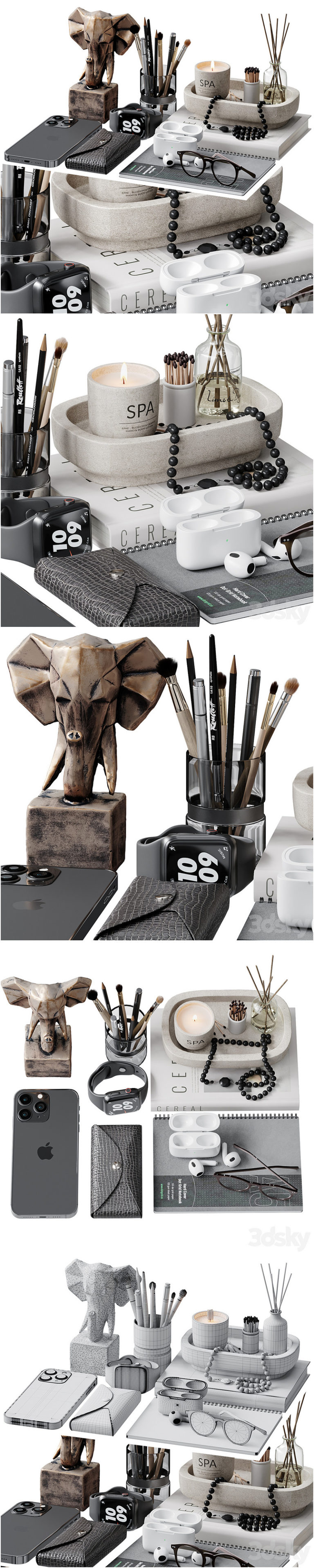 Desire FX 3d models | Decorative set 54 – 3D Model