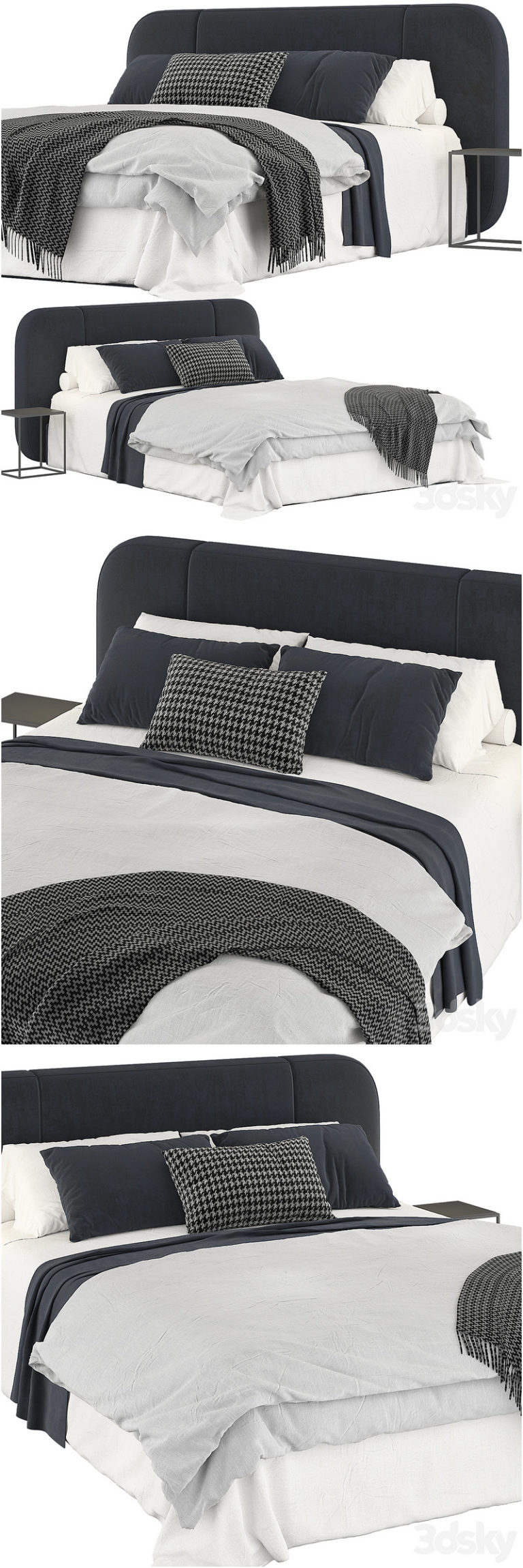 Desire FX 3d models | Flou olivier bed – 3D Model
