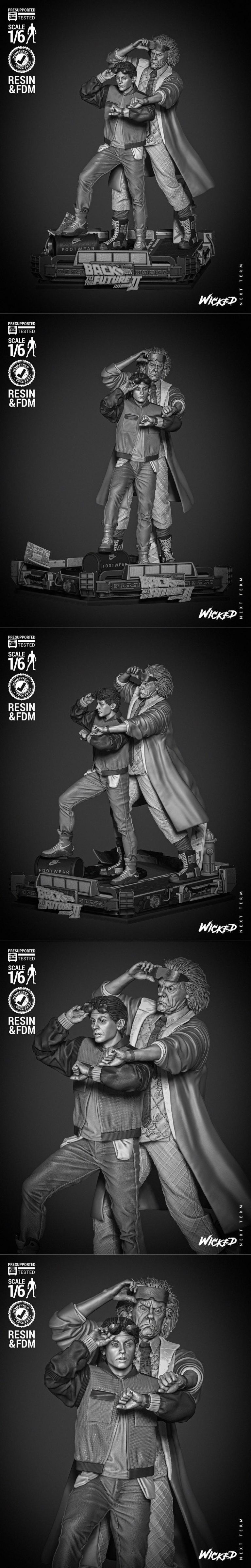 Desire FX 3d models | WICKED – Back To The Future Diorama – 3D Print ...