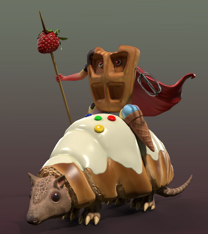 Desire FX 3d models | Candy Warrior Low-poly 3D model