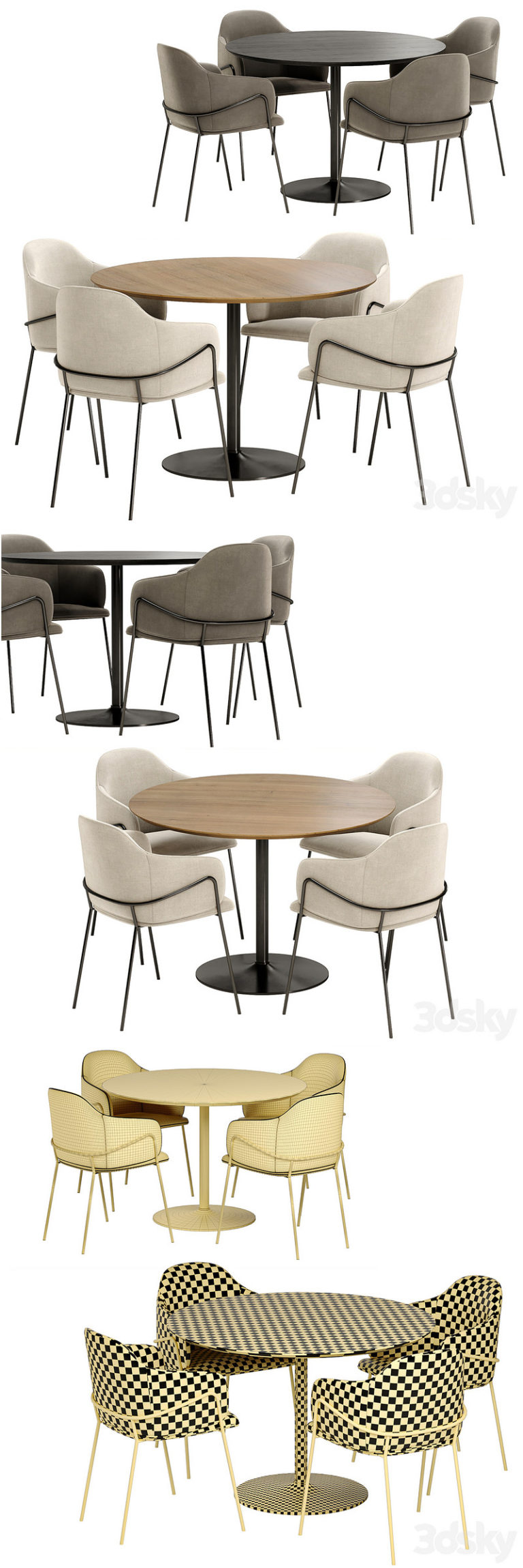 Desire FX 3d models | Carver dining chair with Anderson table – 3D Model