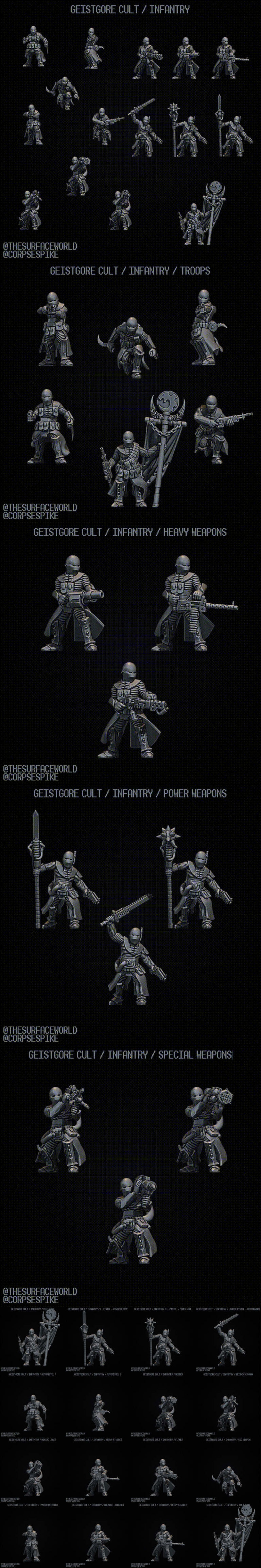 Desire FX 3d models | Dust Punk Miniatures – Geistgore Infanty Hybrid ...
