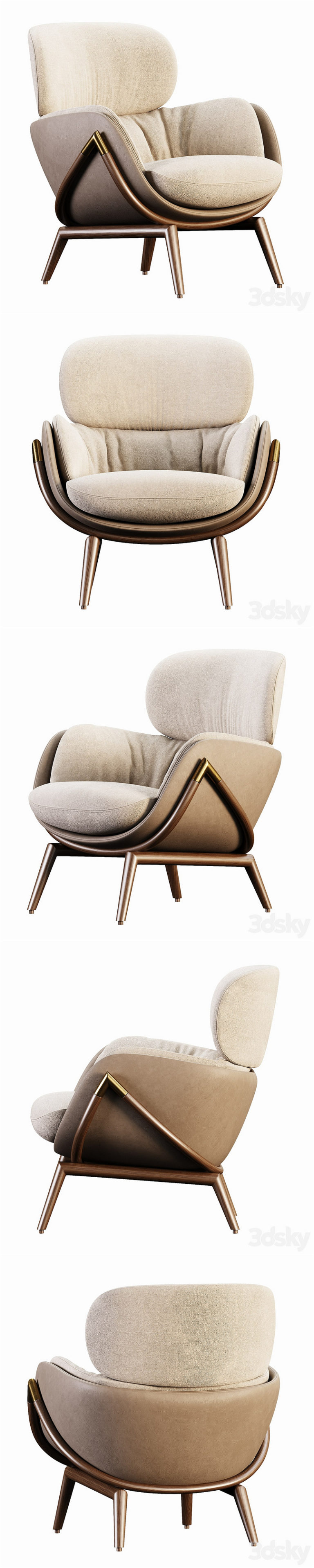Desire FX 3d models | ELYSIA LOUNGE CHAIR – 3D Model