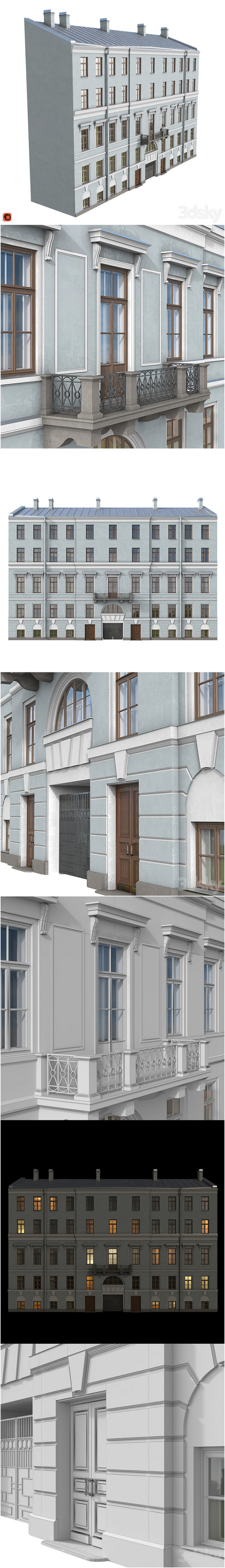 Desire FX 3d models | Front of the house on the Fontanka – 3D Model
