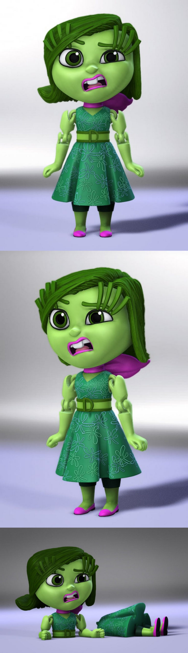 Desire FX 3d models | Inside Out Disgust Flexi – 3D Print Model