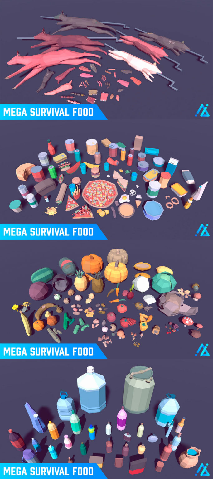 Desire FX 3d models | POLY – Mega Survival Food