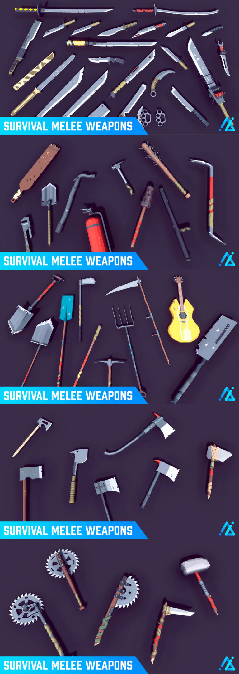 Desire FX 3d models | POLY – Survival Melee Weapons