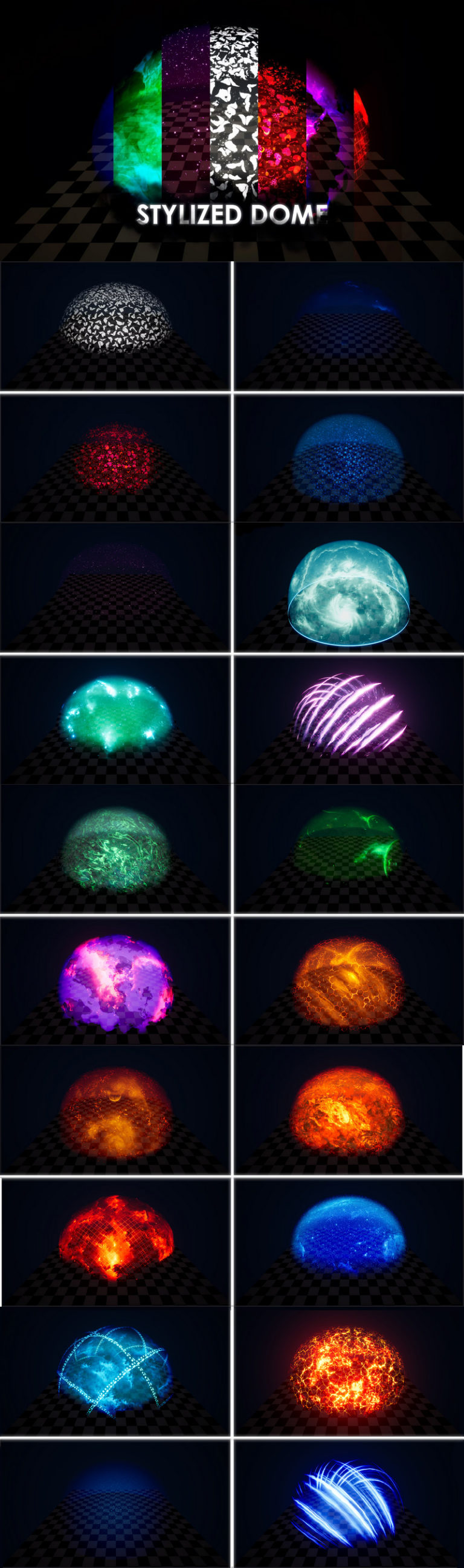 Desire FX 3d models | Stylized Domes Shader