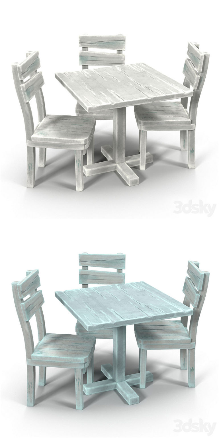 Desire FX 3d models | Table and chair – 3D Model