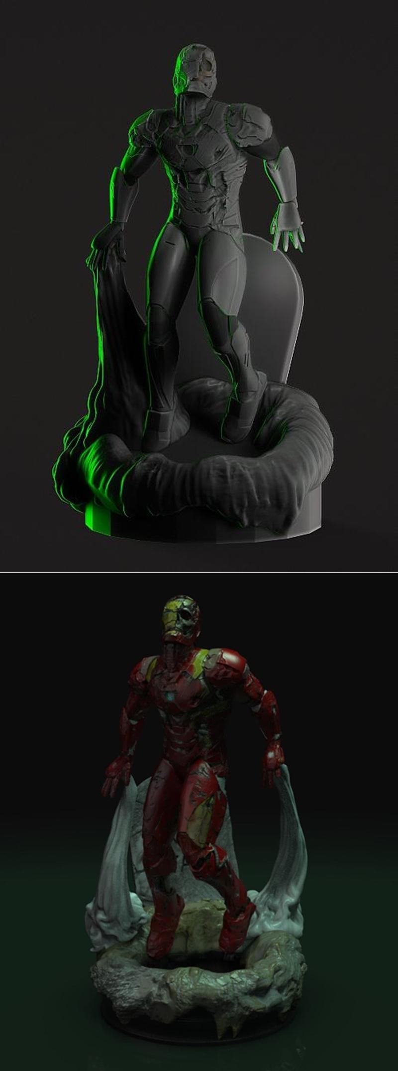 Iron Man Zombie –  3D Print Model STL