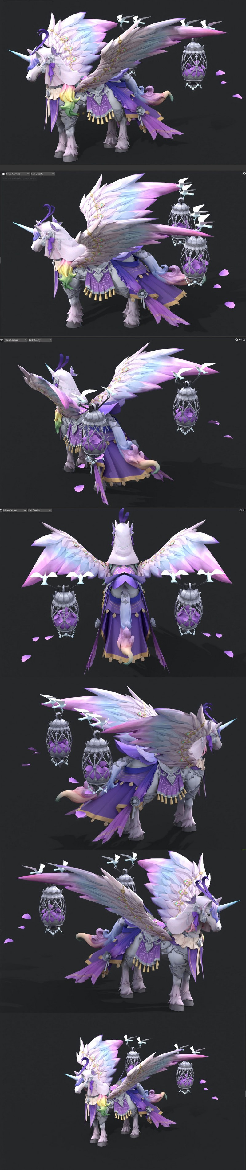 Pegasus fairy tale unicorn 3D model