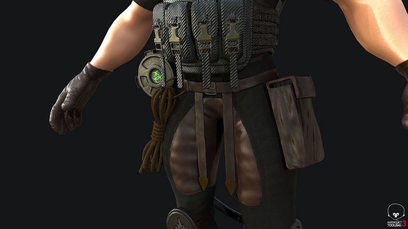 Desire FX 3d models | Character Game Ready PBR soldier Low-poly 3D model