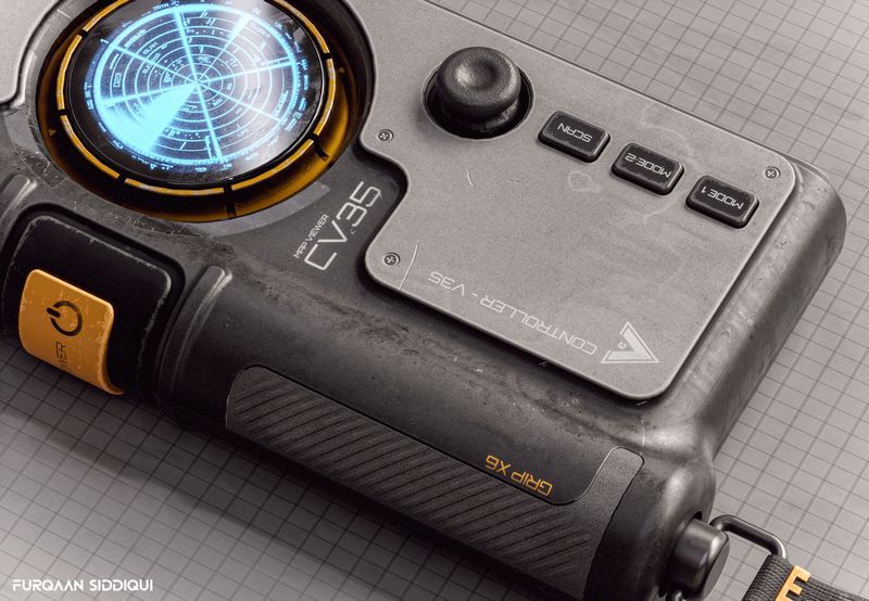 Desire FX 3d models | Sci-fi Controller V35 PBR Low-poly 3D model
