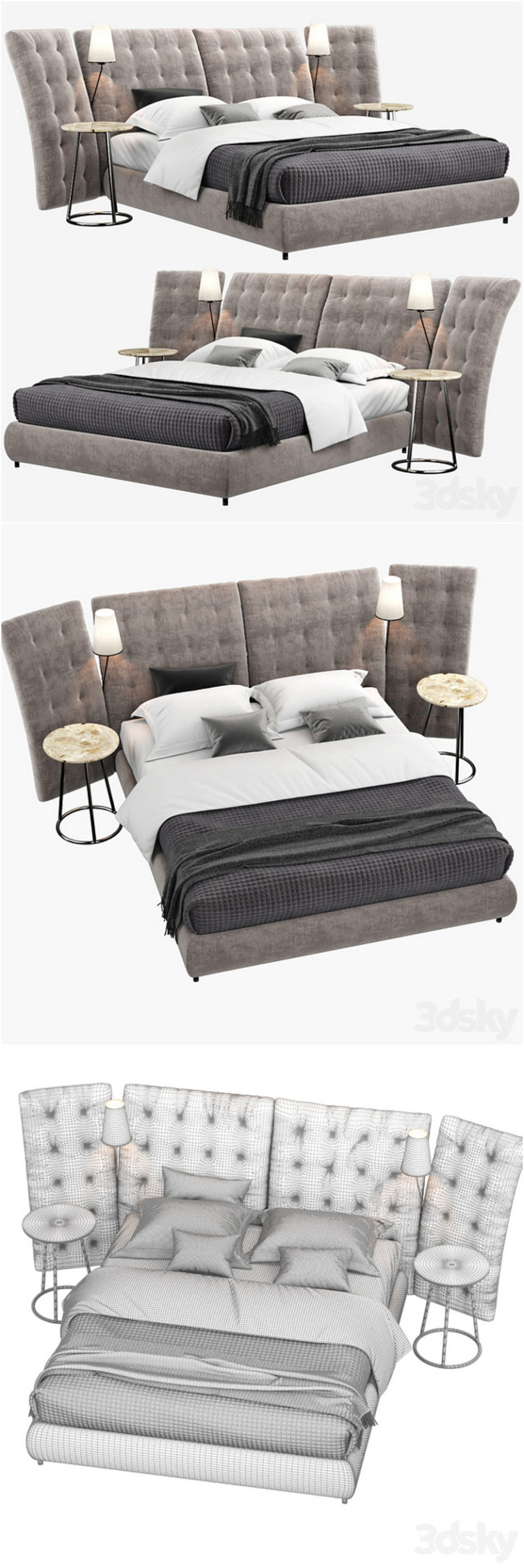 Desire FX 3d models | Angle FLOU bed – 3D Model