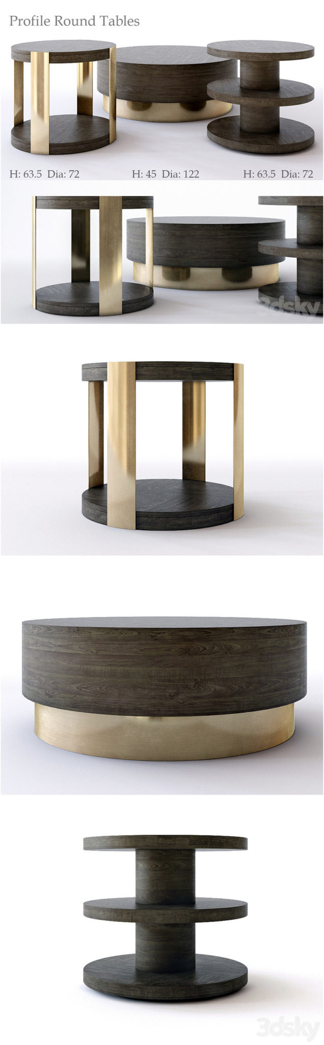 Desire FX 3d models | Bernhardt Profile Round Tables – 3D Model