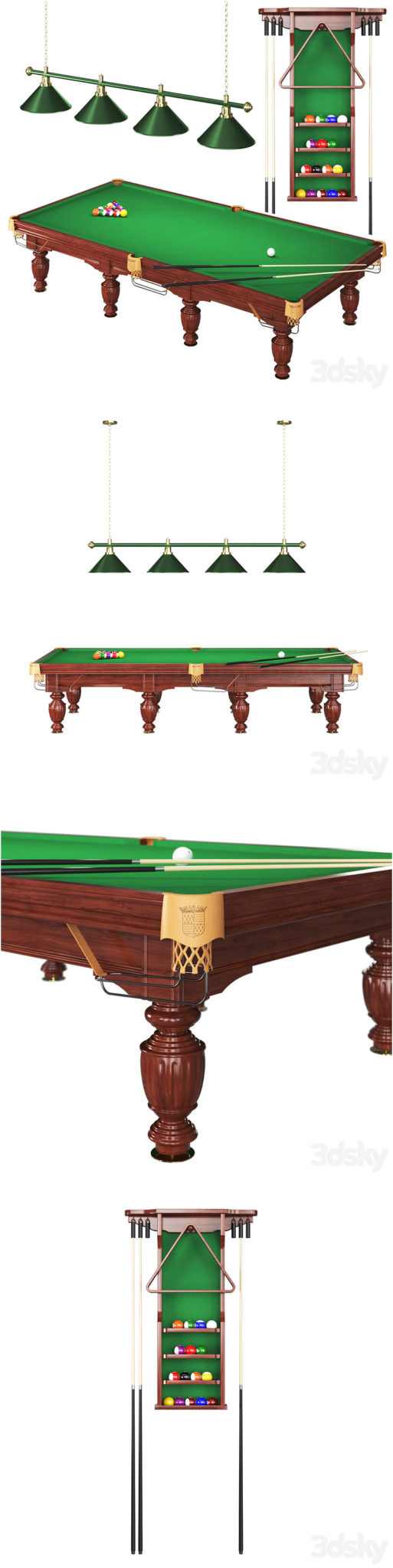 Desire FX 3d models | Classic Pool Table – 3D Model