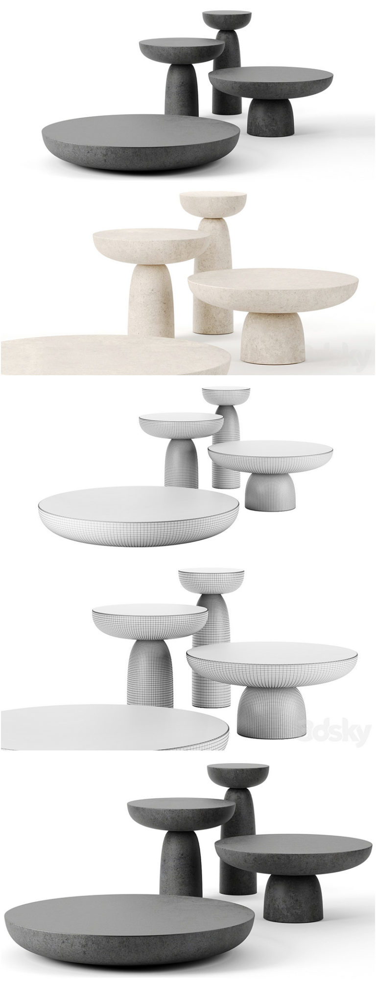 Desire FX 3d models | OLO coffee tables by Mogg – 3D Model