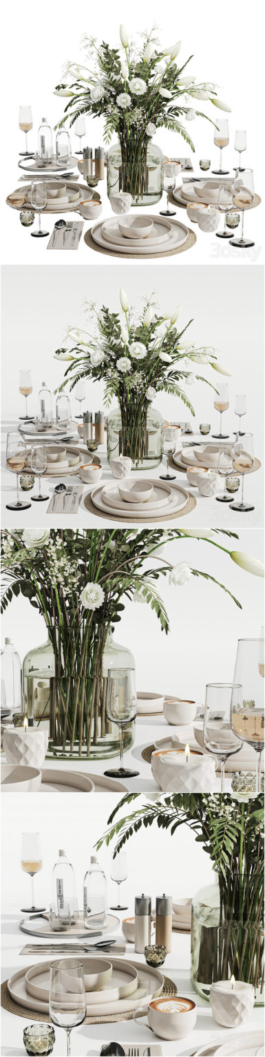 Desire FX 3d models | Tableware set 037 – 3D Model