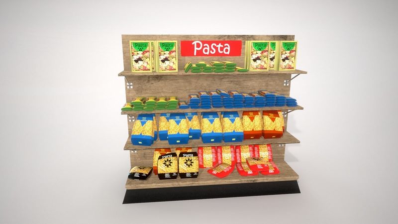 Desire FX 3d models | Grocery Shelves 3D model