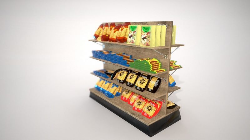 Desire FX 3d models | Grocery Shelves 3D model