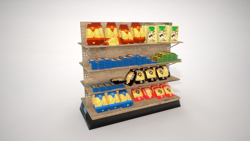 Desire FX 3d models | Grocery Shelves 3D model