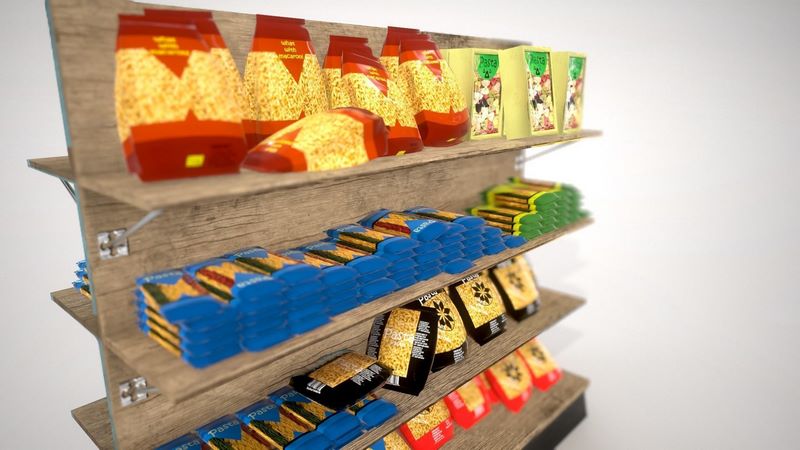 Desire FX 3d models | Grocery Shelves 3D model