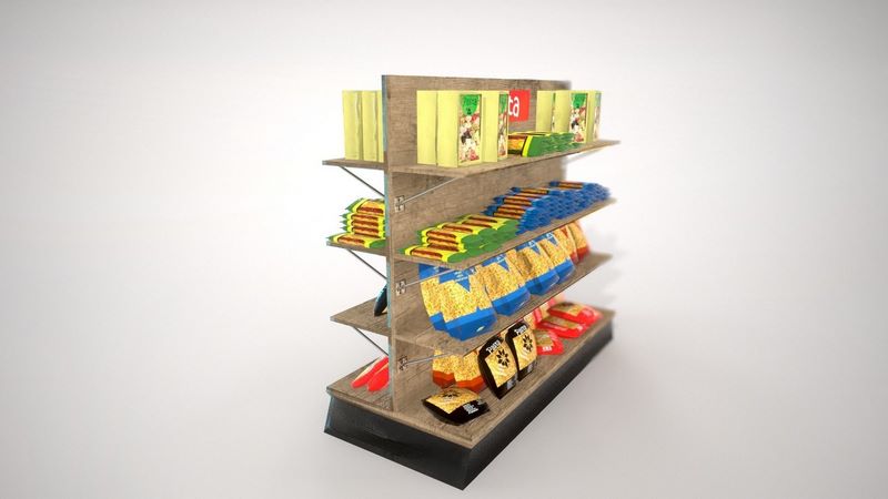 Desire FX 3d models | Grocery Shelves 3D model