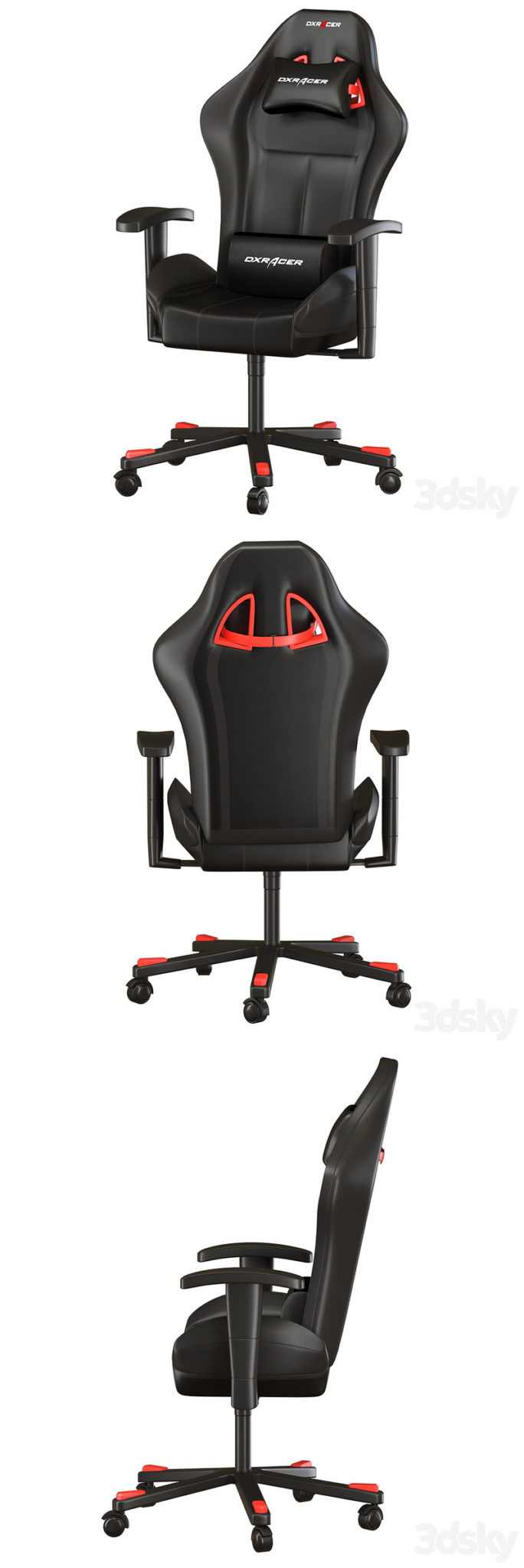 Desire FX 3d models | Chair DX racer – 3D Model