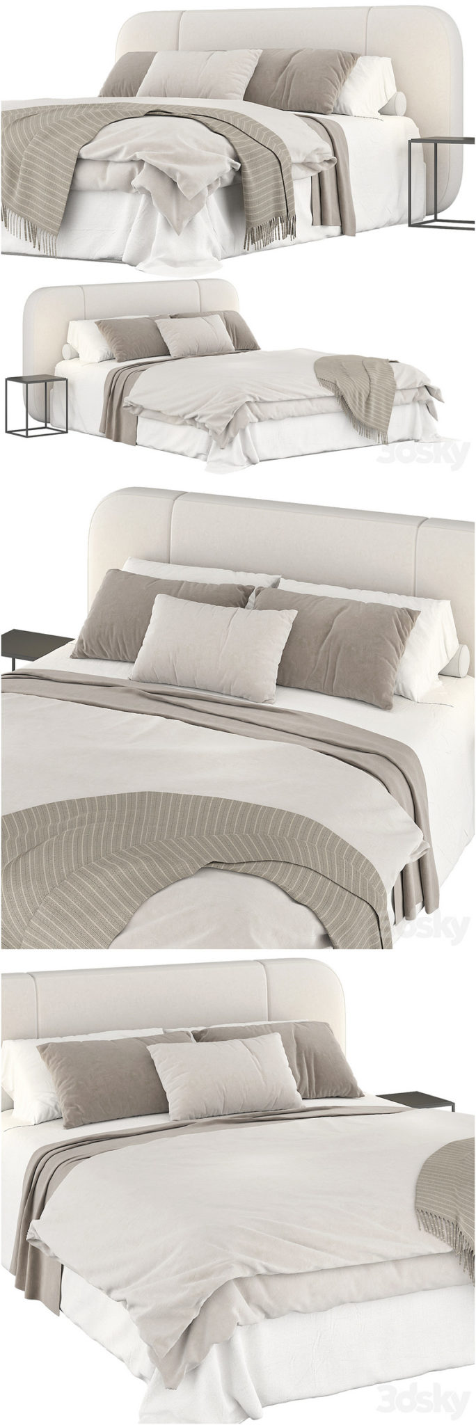 Desire FX 3d models | Flou olivier bed – 3D Model