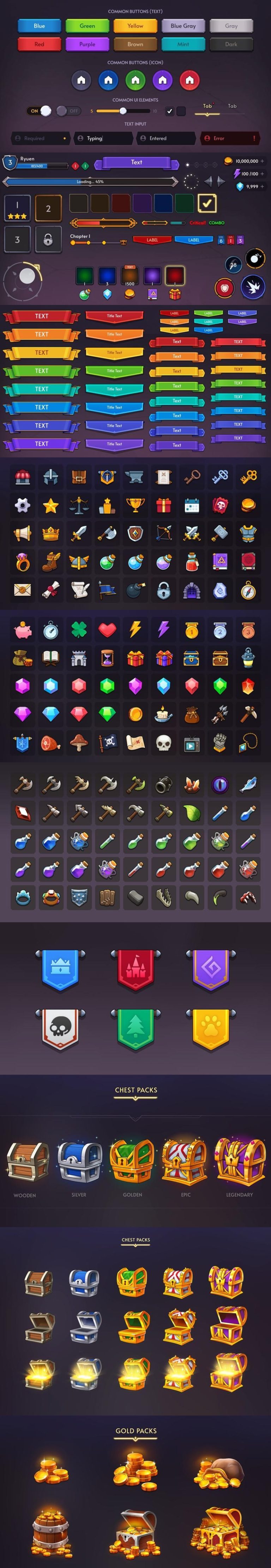 Desire FX 3d models | GUI Pro – Fantasy RPG v4.0.1 (27 Nov 2024)