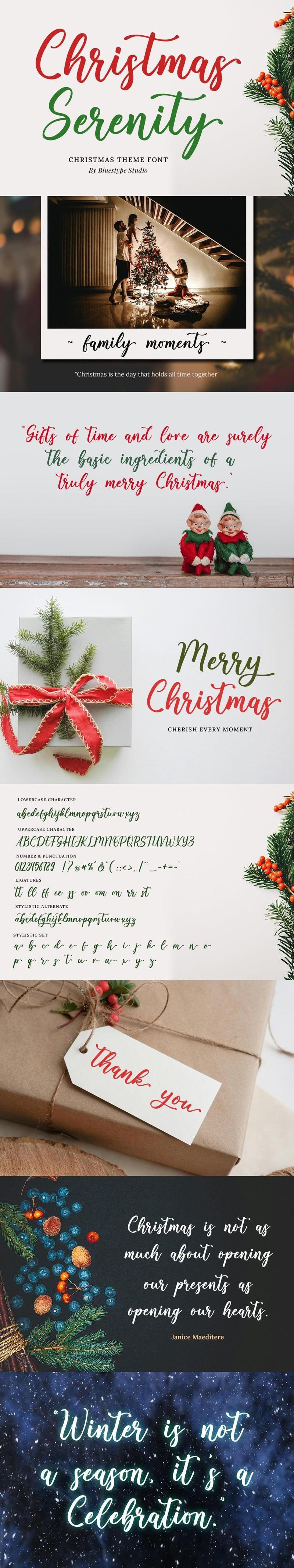 Christmas Serenity – Christmas Font TXA8CHF