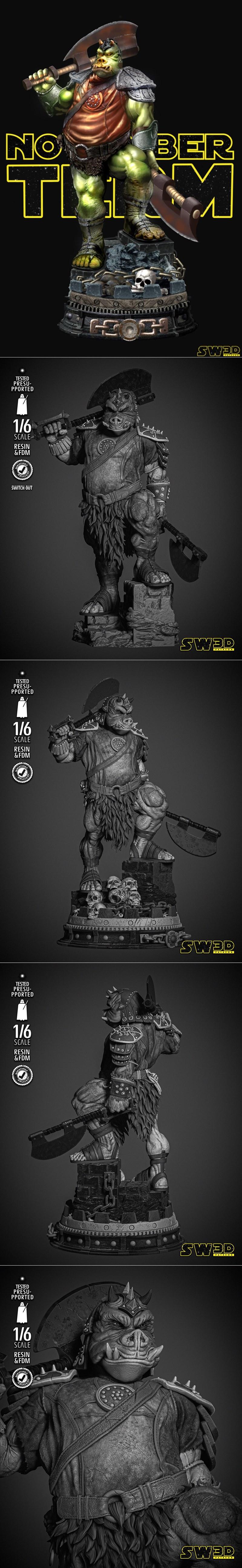 SW3D – Gamorrean Guard Sculpture –  3D Print Model STL