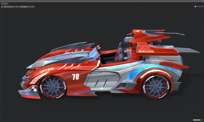 Desire FX 3d models | Racing car Low-poly 3D model