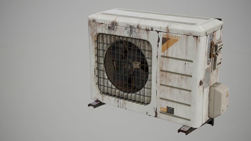 Desire FX 3d models | Air Conditioner Outdoor Unit Low-poly 3D model