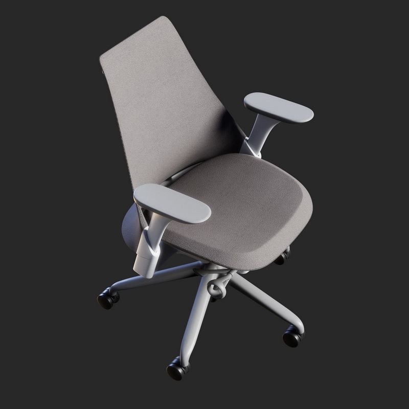 Desire FX 3d models | Sayl Chair Upholstered – PBR – HQ Low-poly 3D model