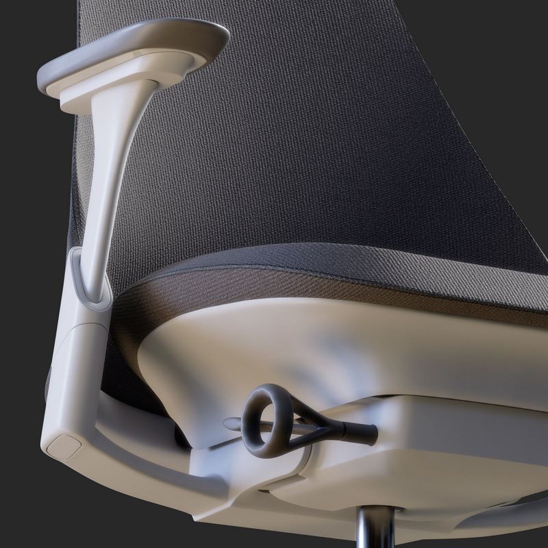 Desire FX 3d models | Sayl Chair Upholstered – PBR – HQ Low-poly 3D model