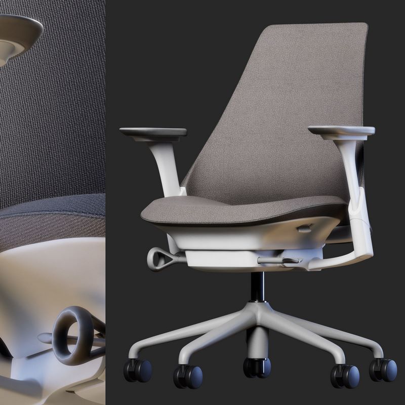 Desire FX 3d models | Sayl Chair Upholstered – PBR – HQ Low-poly 3D model