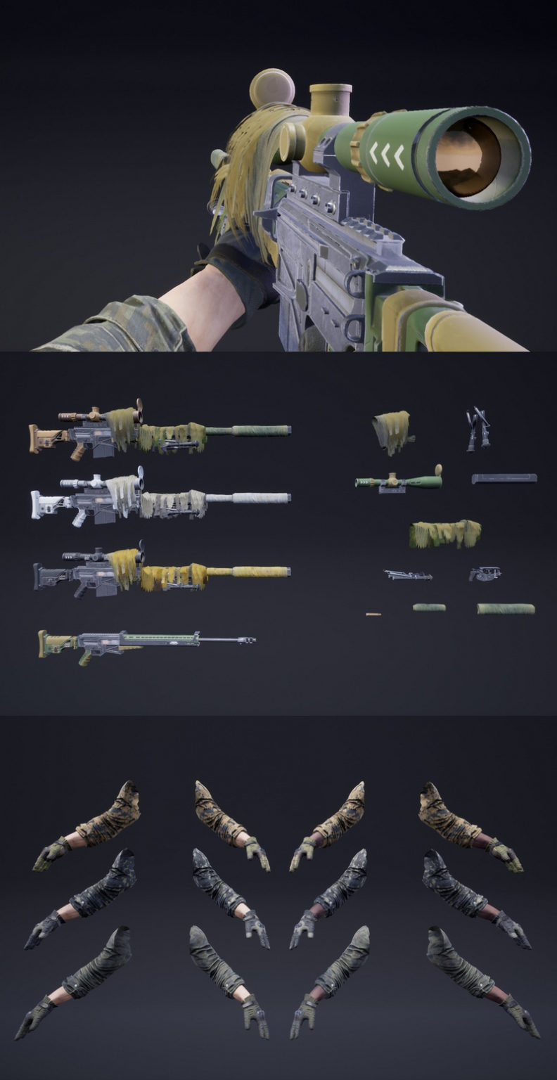 Sniper Rifle Animated Desire FX 3d models | FPS Sniper Rifle 03 (Animations)