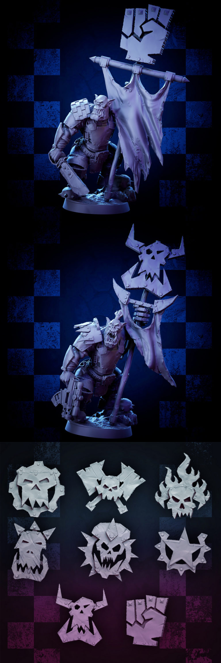 Modulo Guy Desire FX 3d models | MrModulork’s Orc Banner Guy – 3D Print Model
