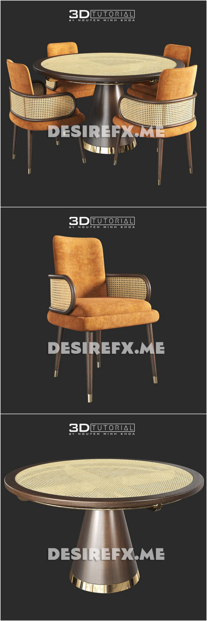 Desire FX 3d models | Dining Chair & Table – 3D Model