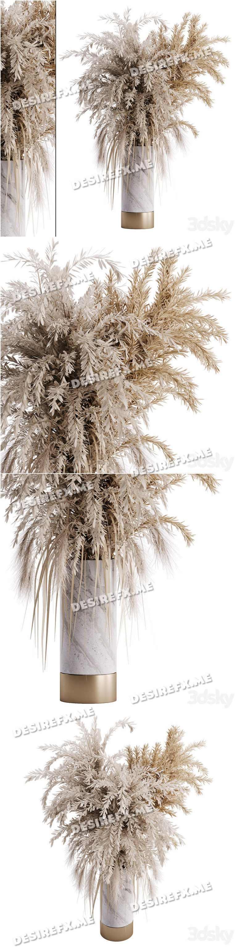 Desire FX 3d models | Dry plant set 01 – 3D Model