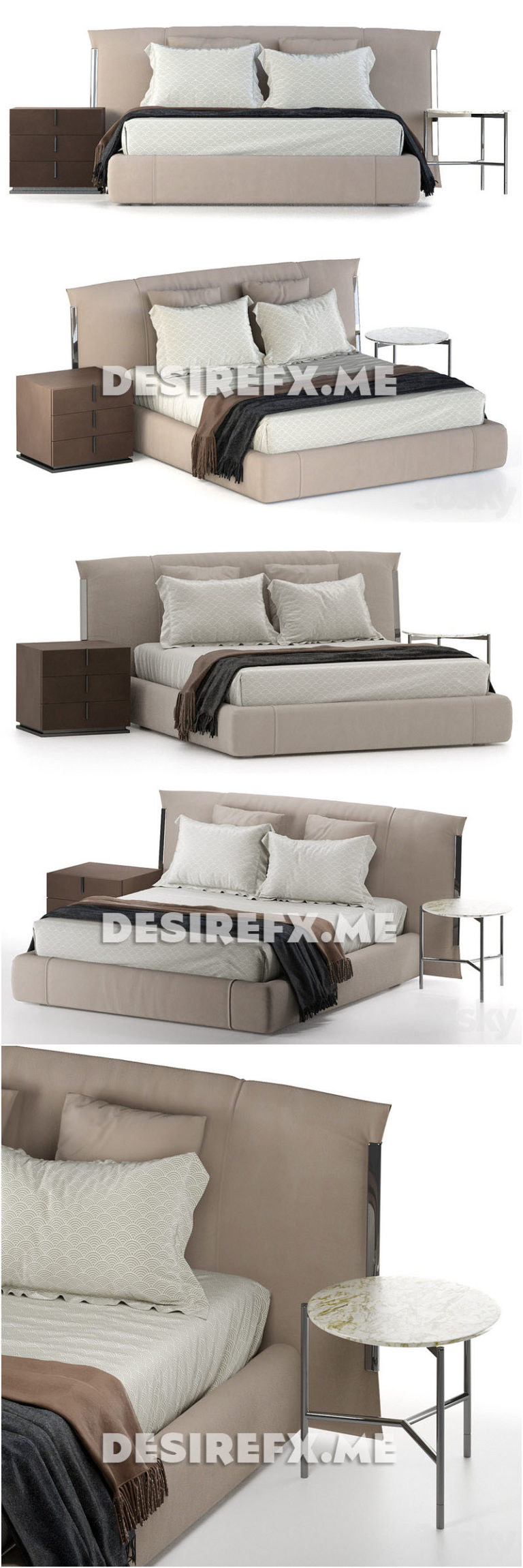 Desire FX 3d models | Flou Amal Bed – 3D Model