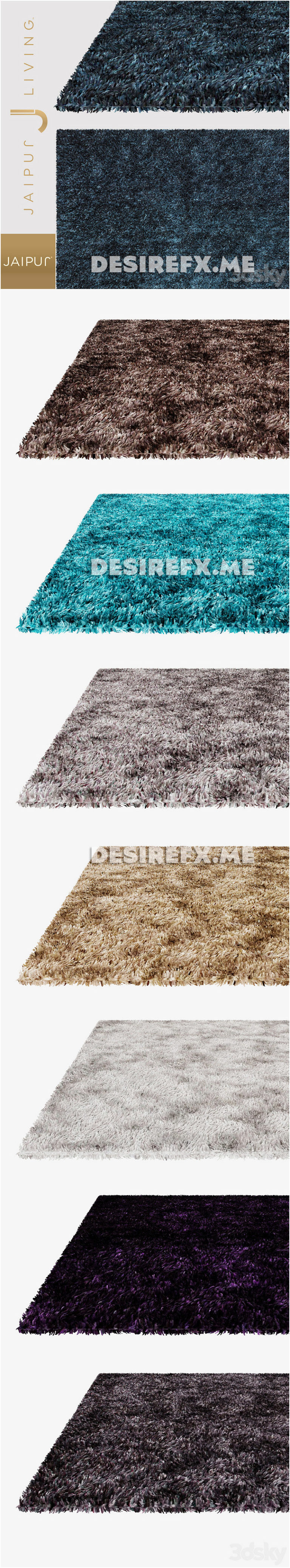 Desire FX 3d models | Jaipur Flux Rug From Flux Collection – 3D Model