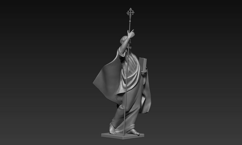 Desire FX 3d models | The figure of the holy apostle Jacob with a staff ...