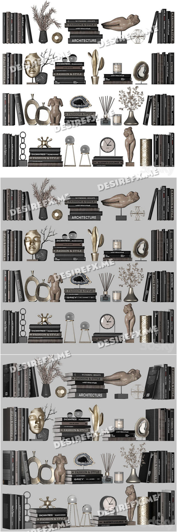 Desire FX 3d models | Decorative set 5 – 3D Model