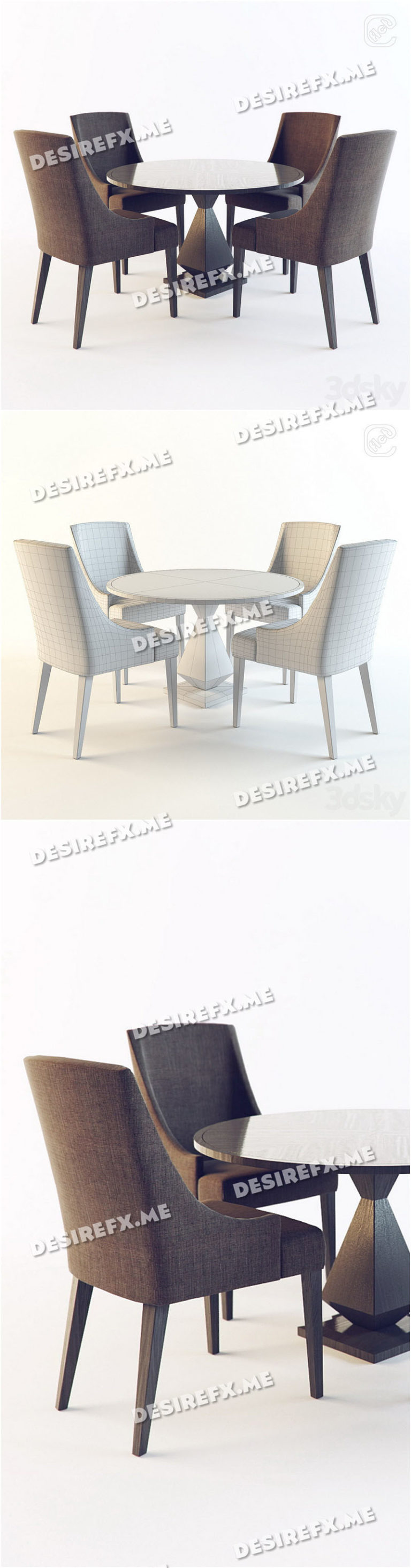 Desire FX 3d models | Modern Table and Chair – 3D Model
