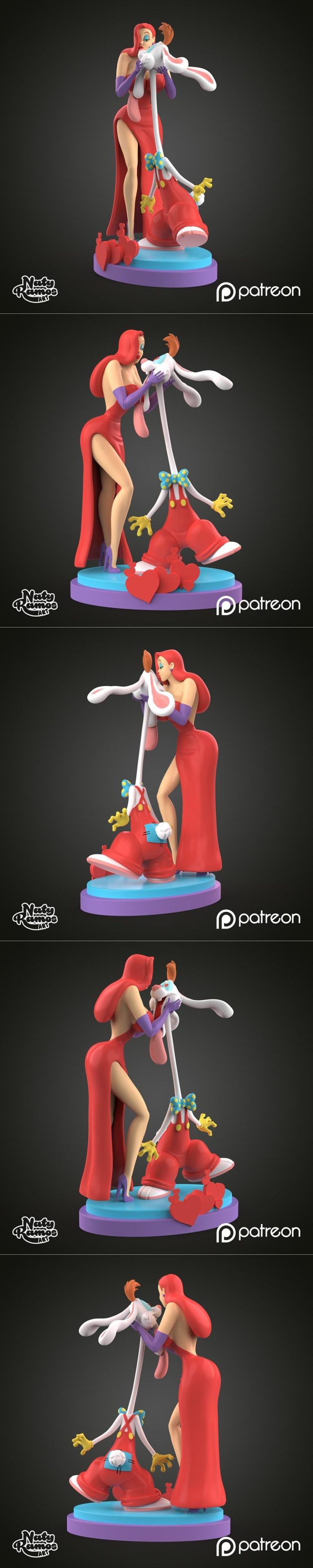 Desire FX 3d models | Naty Ramos Art – Jessica and Roger Rabbit – 3D ...