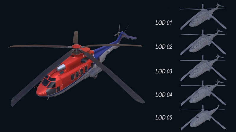 Desire FX 3d models | Asset – Army -EC225 Super Puma MkII 3D MODEL Low ...