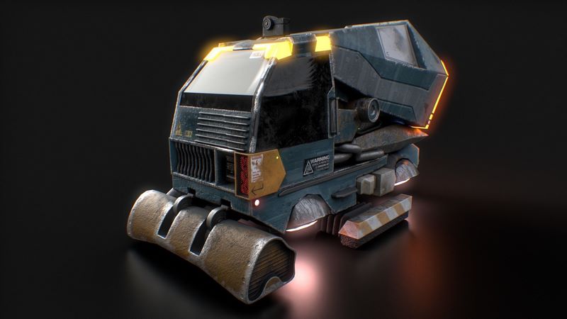 Desire FX 3d models | Sci Fi Dron Clean Low-poly 3D model