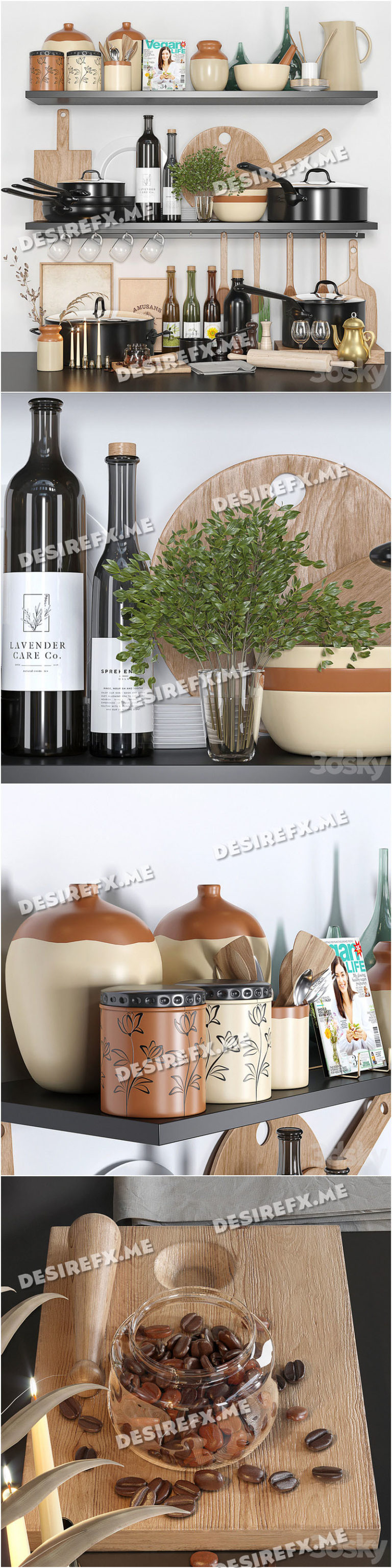 Desire FX 3d models | Kitchen Set Accessories – 3D Model